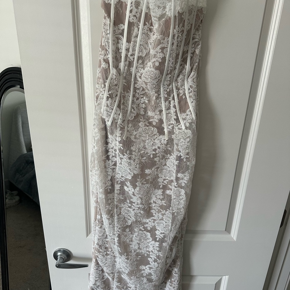 Elegant Lace White Dress
